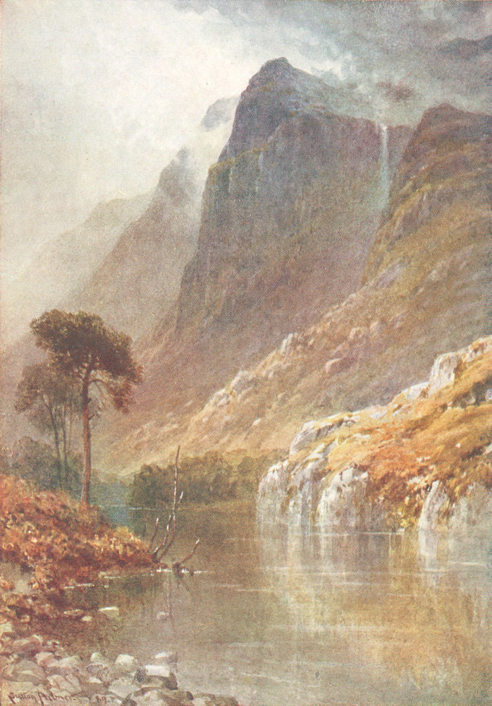 SCOTLAND. Borders. Below Crags of Ben Venue, Perthshire 1922 old antique print